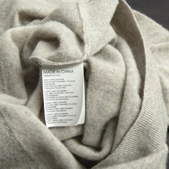 CLUB MONACO Gennado Cashmere Pullover Sweater with Silver Buttons Medium - Picture 4 of 9